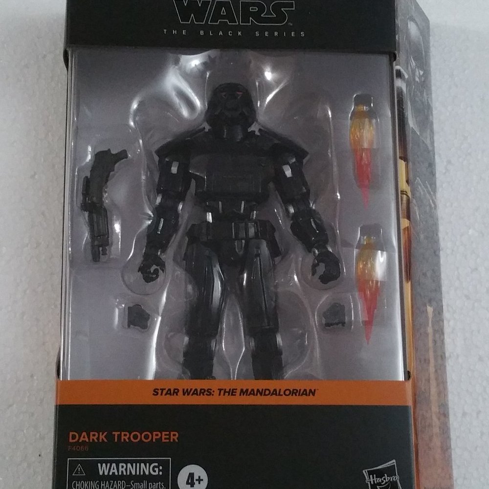 HASBRO STAR WARS THE BLACK SERIES THE MANDALORIAN DARK TROOPER DELUXE 6" FIGURE